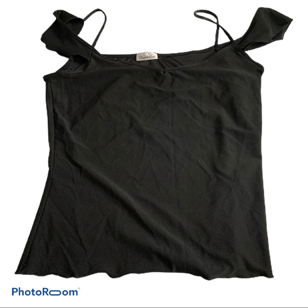 Charlotte Russe Womens Top Sleeveless Black